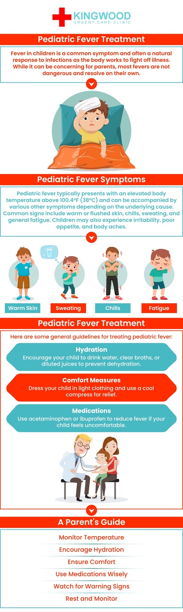 When your child is running a fever, it can be stressful and worrying for parents. At Kingwood Urgent Care, our team is dedicated to providing fast, reliable care for pediatric fevers. We understand the importance of diagnosing and treating the underlying cause of the fever, whether it's a viral infection, bacterial infection, or another condition. Our experienced providers offer thorough evaluations and personalized treatment plans to ensure your child receives the best care possible. For more information, contact us or simply walk in. We are conveniently located at 2601 W Lake Houston Pkwy Kingwood, TX 77339.