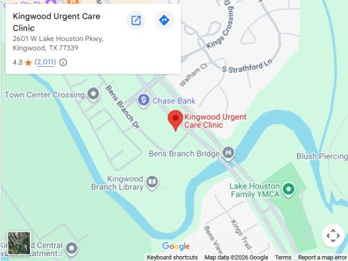 Get Directions From Your Location to Urgent Care and Walk-In in Kingwood, TX
